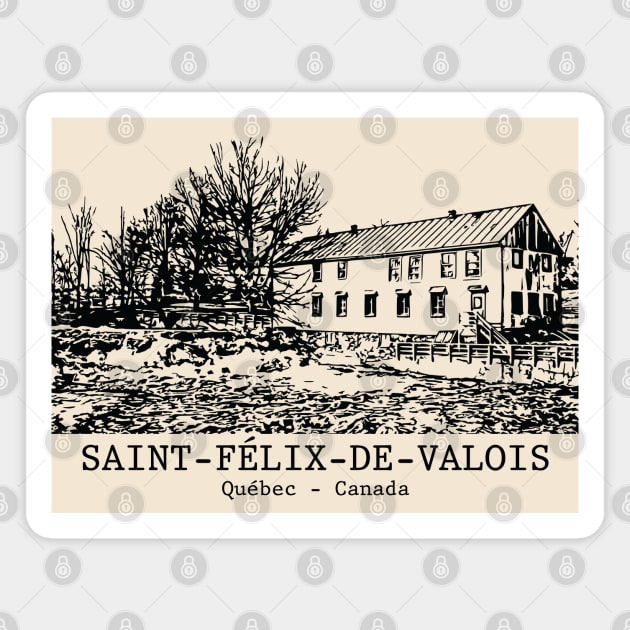 Saint-Félix-de-Valois - Québec Magnet by Lakeric